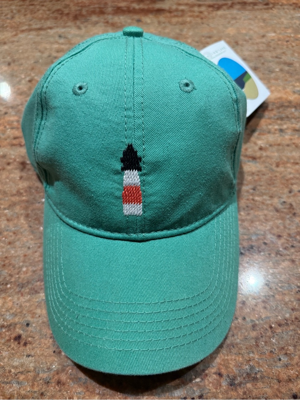 Harding Lane Lifehouse Needlepoint Embroidered Baseball Cap NWT